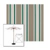 Picture of Taupe 2 | 7.5' Wood Square Frame Market Umbrella Sunbrella® Awning Fabric