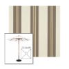 Picture of Taupe Tailored | 7.5' Wood Square Frame Market Umbrella Sunbrella® Awning Fabric