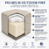 Picture of Adena Canvas | Premium 22" Square Sunbrella® Outdoor Ottoman & Pouf