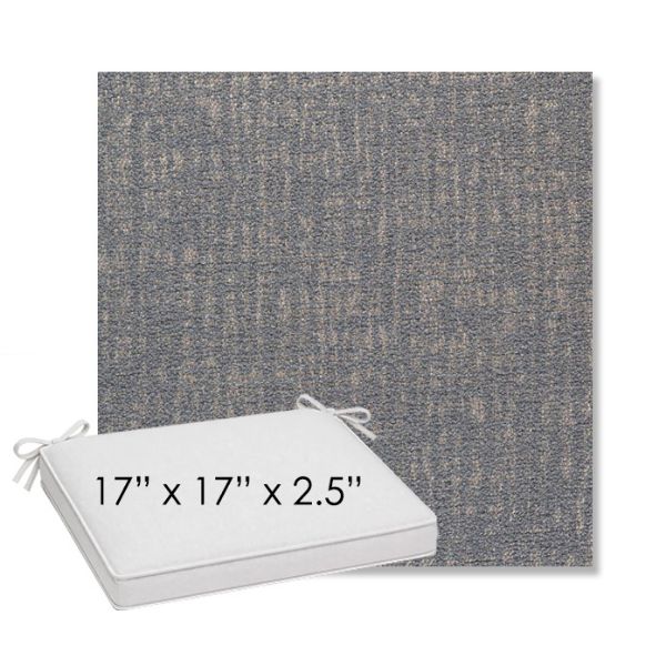 Picture of Abstraction Denim | Sunbrella® 17" x 17" Outdoor Dining Cushion
