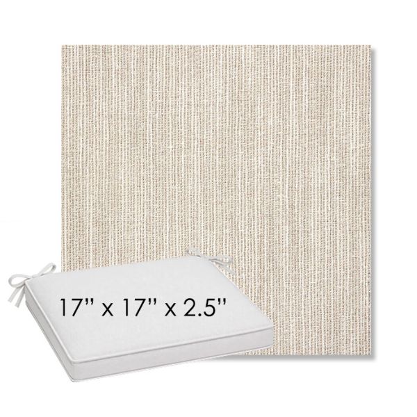 Picture of Adena Sand | Sunbrella® 17" x 17" Outdoor Dining Cushion