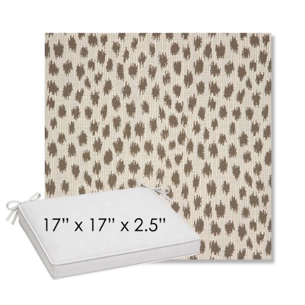 Picture of Agra Pebble | Sunbrella® 17" x 17" Outdoor Dining Cushion