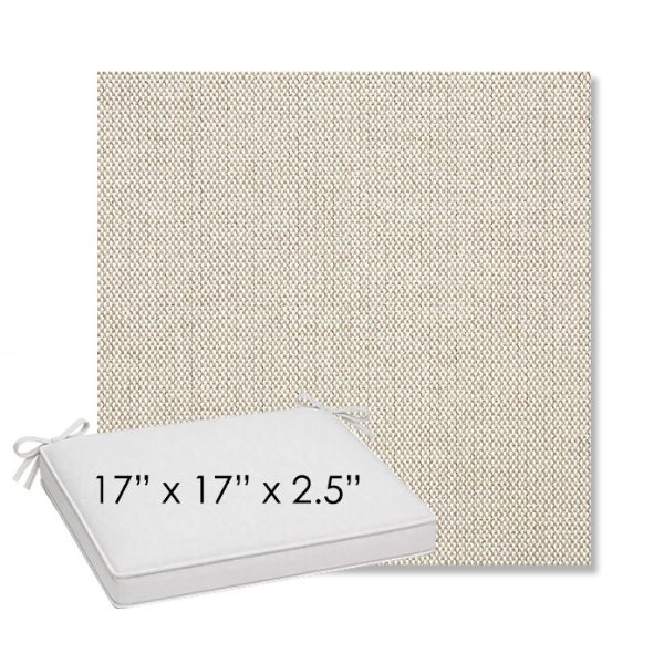 Picture of Blend Linen | Sunbrella® 17" x 17" Outdoor Dining Cushion