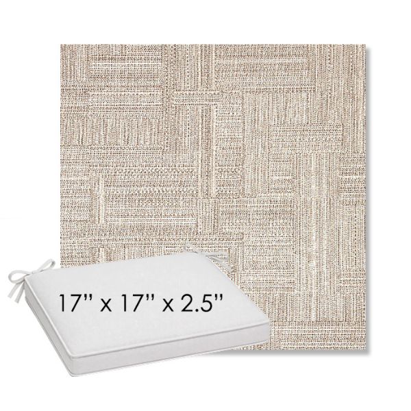Picture of Boro Walnut | Sunbrella® 17" x 17" Outdoor Dining Cushion