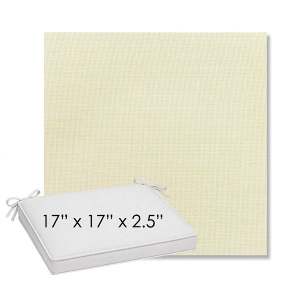 Picture of Canvas Birds Eye | Sunbrella® 17" x 17" Outdoor Dining Cushion