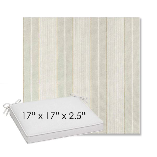 Picture of Carlo Celery | Sunbrella® 17" x 17" Outdoor Dining Cushion