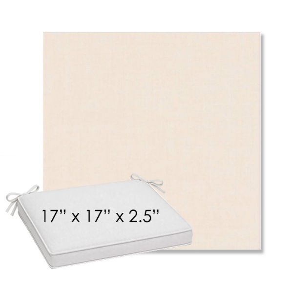 Picture of Cast Bisque | Sunbrella® 17" x 17" Outdoor Dining Cushion