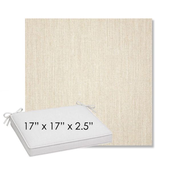 Picture of Cast Pumice | Sunbrella® 17" x 17" Outdoor Dining Cushion