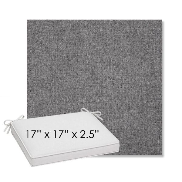Picture of Cast Slate | Sunbrella® 17" x 17" Outdoor Dining Cushion