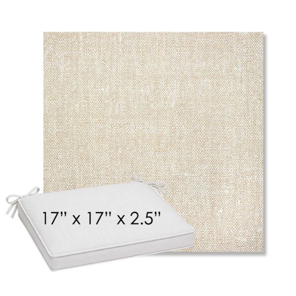 Picture of Chartres Cloud | Sunbrella® 17" x 17" Outdoor Dining Cushion