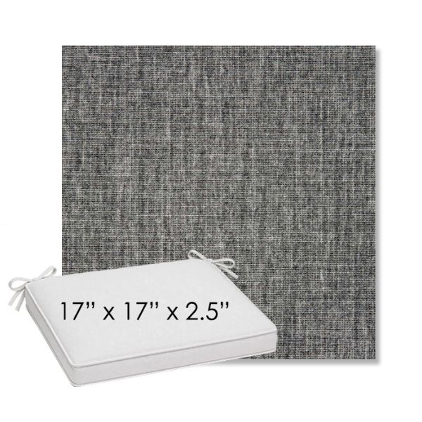 Picture of Crush Pewter | Sunbrella® 17" x 17" Outdoor Dining Cushion