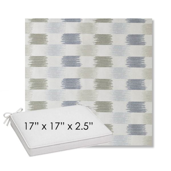 Picture of Dream Mist | Sunbrella® 17" x 17" Outdoor Dining Cushion