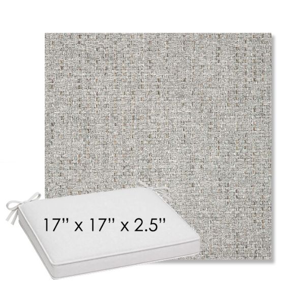 Picture of Dumont Dove | Sunbrella® 17" x 17" Outdoor Dining Cushion