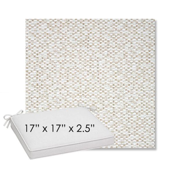 Picture of Dumont Stucco | Sunbrella® 17" x 17" Outdoor Dining Cushion