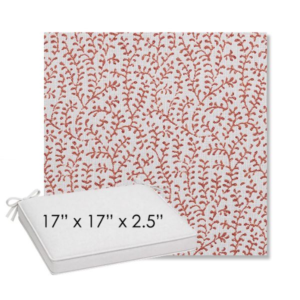 Picture of Eberly Clay | Sunbrella® 17" x 17" Outdoor Dining Cushion