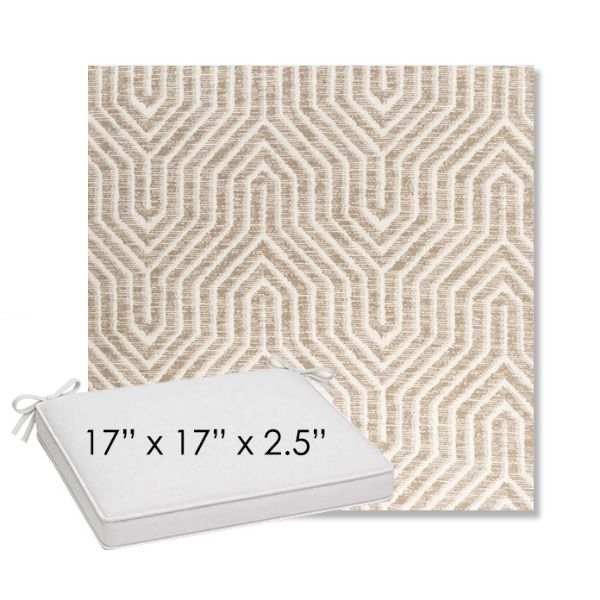 Picture of Etna Dune | Sunbrella® 17" x 17" Outdoor Dining Cushion