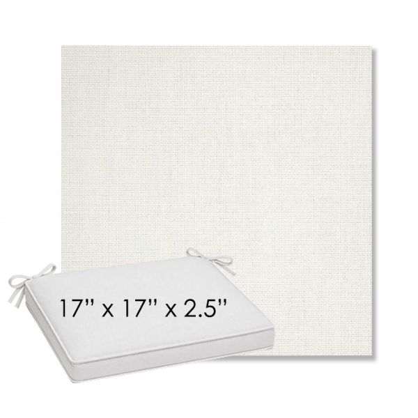 Picture of Idol Snow | Sunbrella® 17" x 17" Outdoor Dining Cushion