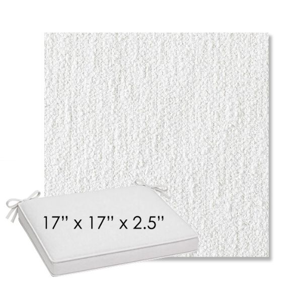 Picture of Improve White | Sunbrella® 17" x 17" Outdoor Dining Cushion