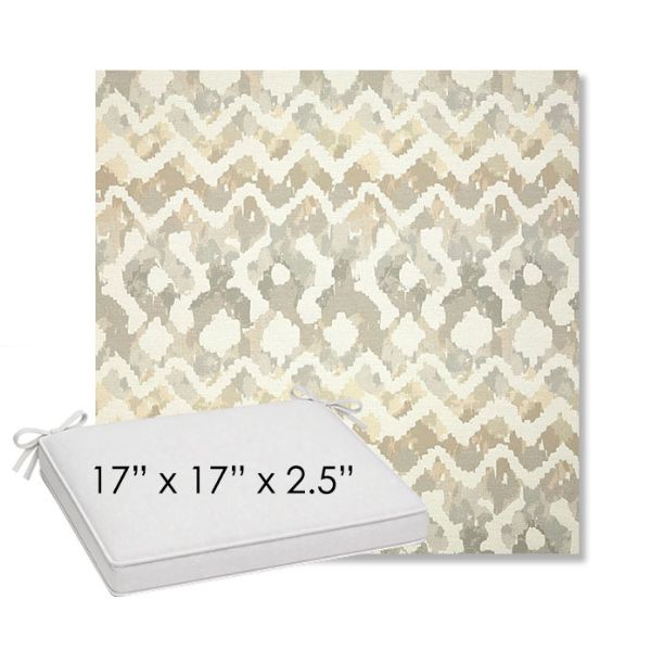 Picture of Inga Marble | Sunbrella® 17" x 17" Outdoor Dining Cushion