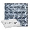 Picture of Key Figure Indigo | Sunbrella® 17" x 17" Outdoor Dining Cushion