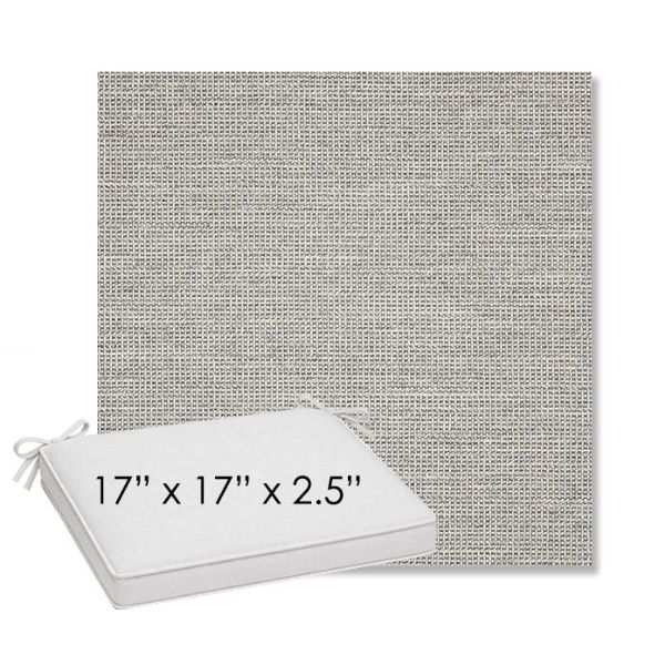 Picture of Kudos Ash | Sunbrella® 17" x 17" Outdoor Dining Cushion