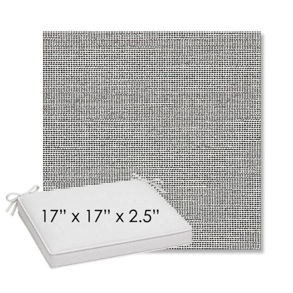 Picture of Kudos Newsprint | Sunbrella® 17" x 17" Outdoor Dining Cushion