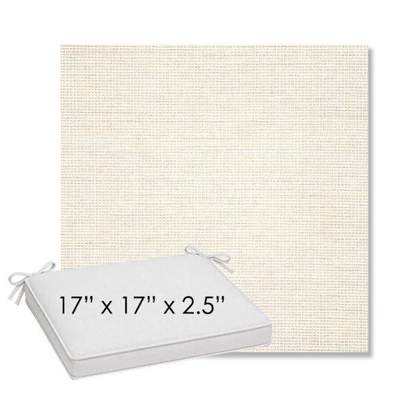 Picture of Kudos Vellum | Sunbrella® 17" x 17" Outdoor Dining Cushion