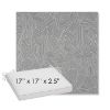 Picture of Leaf Structure Slate | Sunbrella® 17" x 17" Outdoor Dining Cushion