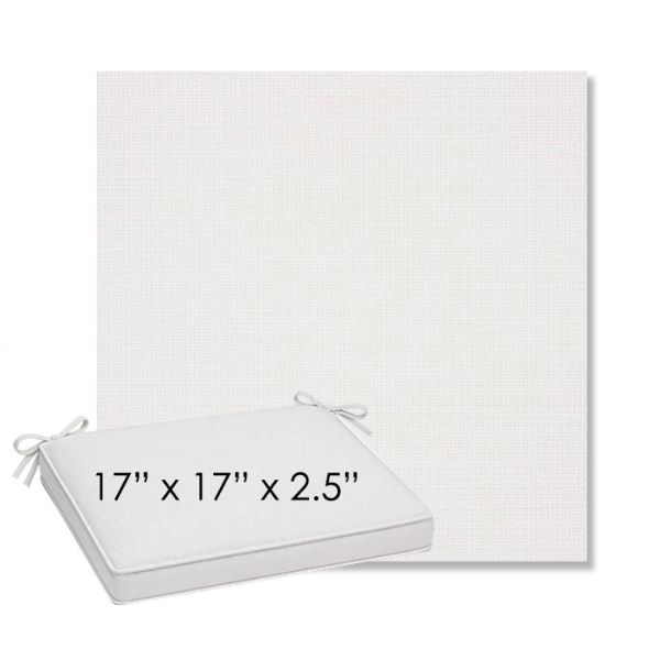 Picture of Linville Snow | Sunbrella® 17" x 17" Outdoor Dining Cushion