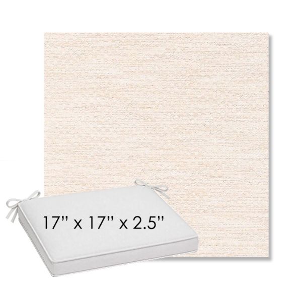 Picture of Litchfield Eggshell | Sunbrella® 17" x 17" Outdoor Dining Cushion