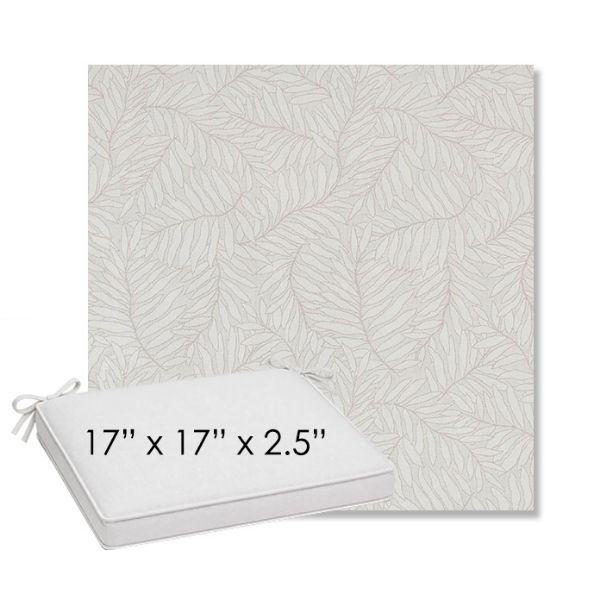 Picture of Lively Parchment | Sunbrella® 17" x 17" Outdoor Dining Cushion