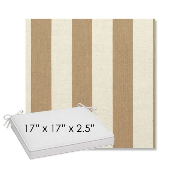 Picture of Maxim Heather Beige | Sunbrella® 17" x 17" Outdoor Dining Cushion
