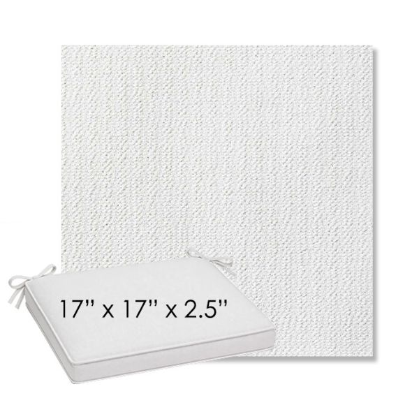 Picture of Momento Snow | Sunbrella® 17" x 17" Outdoor Dining Cushion