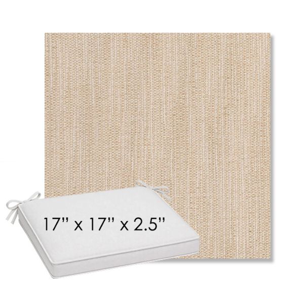Picture of Nova Oat | Sunbrella® 17" x 17" Outdoor Dining Cushion