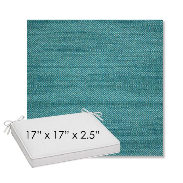 Picture of Piazza Lagoon | Sunbrella® 17" x 17" Outdoor Dining Cushion