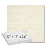 Picture of Piazza Parchment | Sunbrella® 17" x 17" Outdoor Dining Cushion