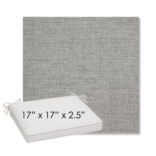 Picture of Piazza Stone | Sunbrella® 17" x 17" Outdoor Dining Cushion