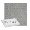 Picture of Pique Ash | Sunbrella® 17" x 17" Outdoor Dining Cushion