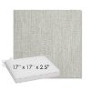 Picture of Pique Gravel | Sunbrella® 17" x 17" Outdoor Dining Cushion