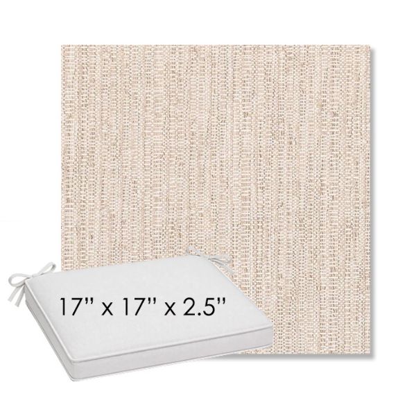 Picture of Poros Linen | Sunbrella® 17" x 17" Outdoor Dining Cushion