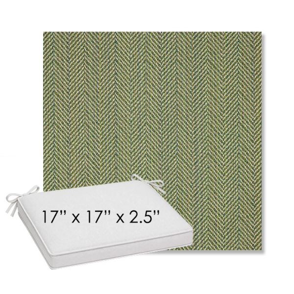 Picture of Posh Shamrock | Sunbrella® 17" x 17" Outdoor Dining Cushion