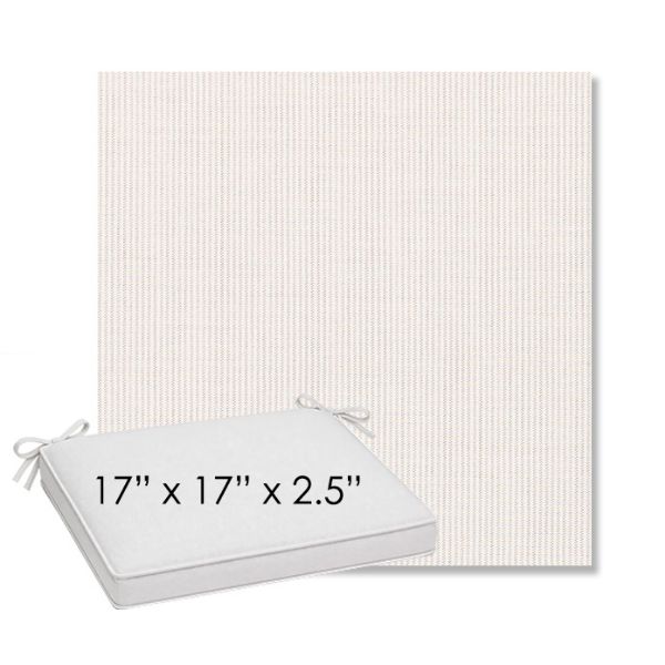 Picture of Replay Linen | Sunbrella® 17" x 17" Outdoor Dining Cushion