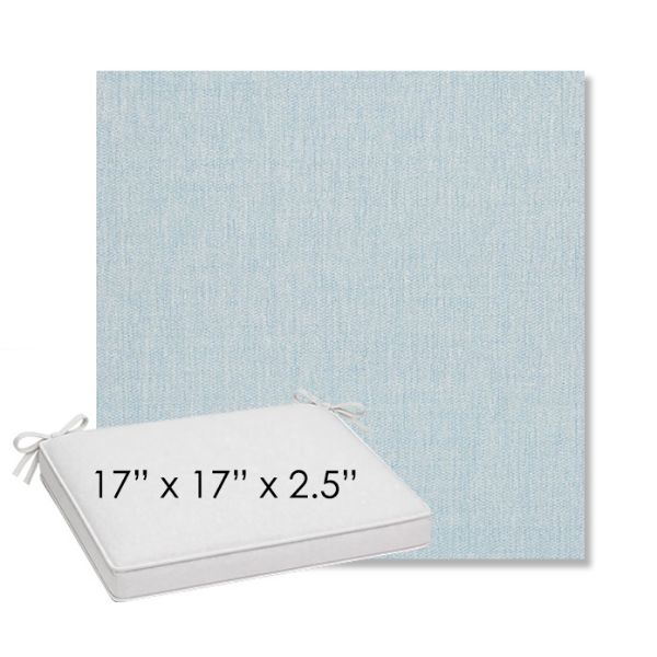 Picture of Ritsy Sky | Sunbrella® 17" x 17" Outdoor Dining Cushion
