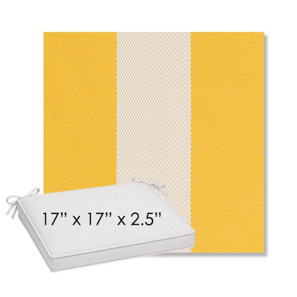 Picture of Rothko Lemonade | Sunbrella® 17" x 17" Outdoor Dining Cushion