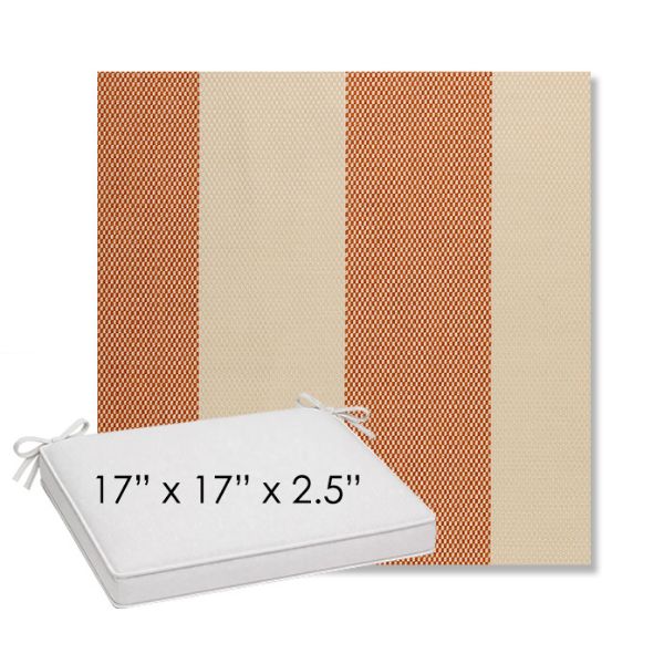 Picture of Rothko Lobster Roll | Sunbrella® 17" x 17" Outdoor Dining Cushion