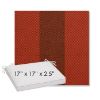 Picture of Rothko Whiskey Ginger | Sunbrella® 17" x 17" Outdoor Dining Cushion