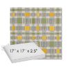 Picture of Rubix Lemon Lime | Sunbrella® 17" x 17" Outdoor Dining Cushion