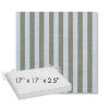 Picture of Sail Away Aloe | Sunbrella® 17" x 17" Outdoor Dining Cushion