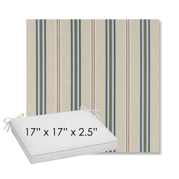Picture of Saltillo Sagebrush | Sunbrella® 17" x 17" Outdoor Dining Cushion