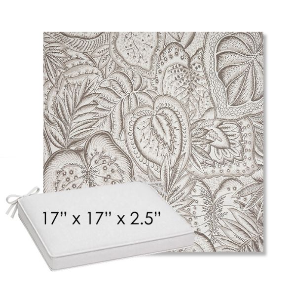 Picture of Sensibility Linen | Sunbrella® 17" x 17" Outdoor Dining Cushion